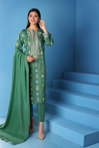42205056-Printed Embroidered 3PC